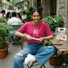 Pink Gummy Bear Hot Pink Crop T-Shirt