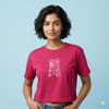 Pink Gummy Bear Hot Pink Crop T-Shirt