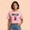 Pink Gummy Graphic Crop Tee