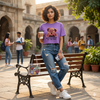 Purple Teddy Graphic T-Shirt
