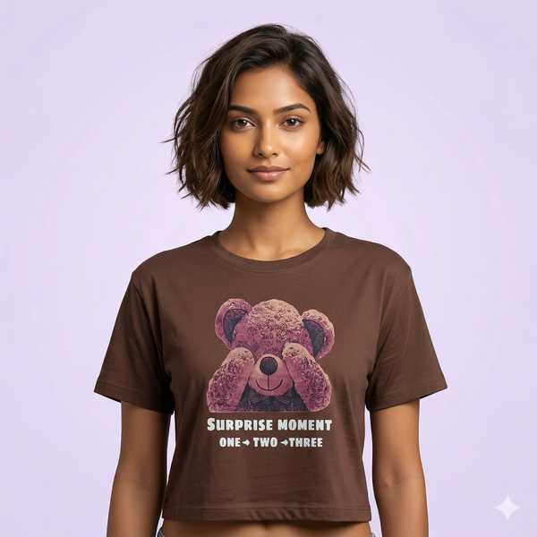 Brown Teddy Graphic T-Shirt