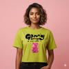 Lime Green Gummy Graphic Crop Tee