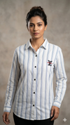 Classic Blue Stripe White Shirt